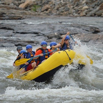 People rafting