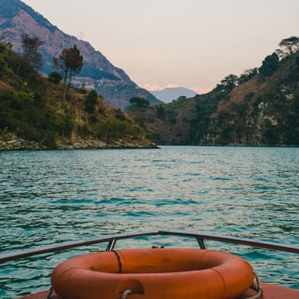 River from a boat